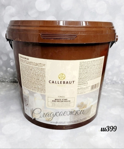 Мастика White Decor Paste, 7 кг, Callebaut