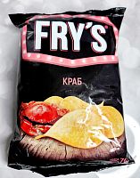 Чипсы картофельные FRY`S вкус Краб 70 гр