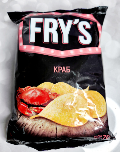 Чипсы картофельные FRY`S вкус Краб 70 гр